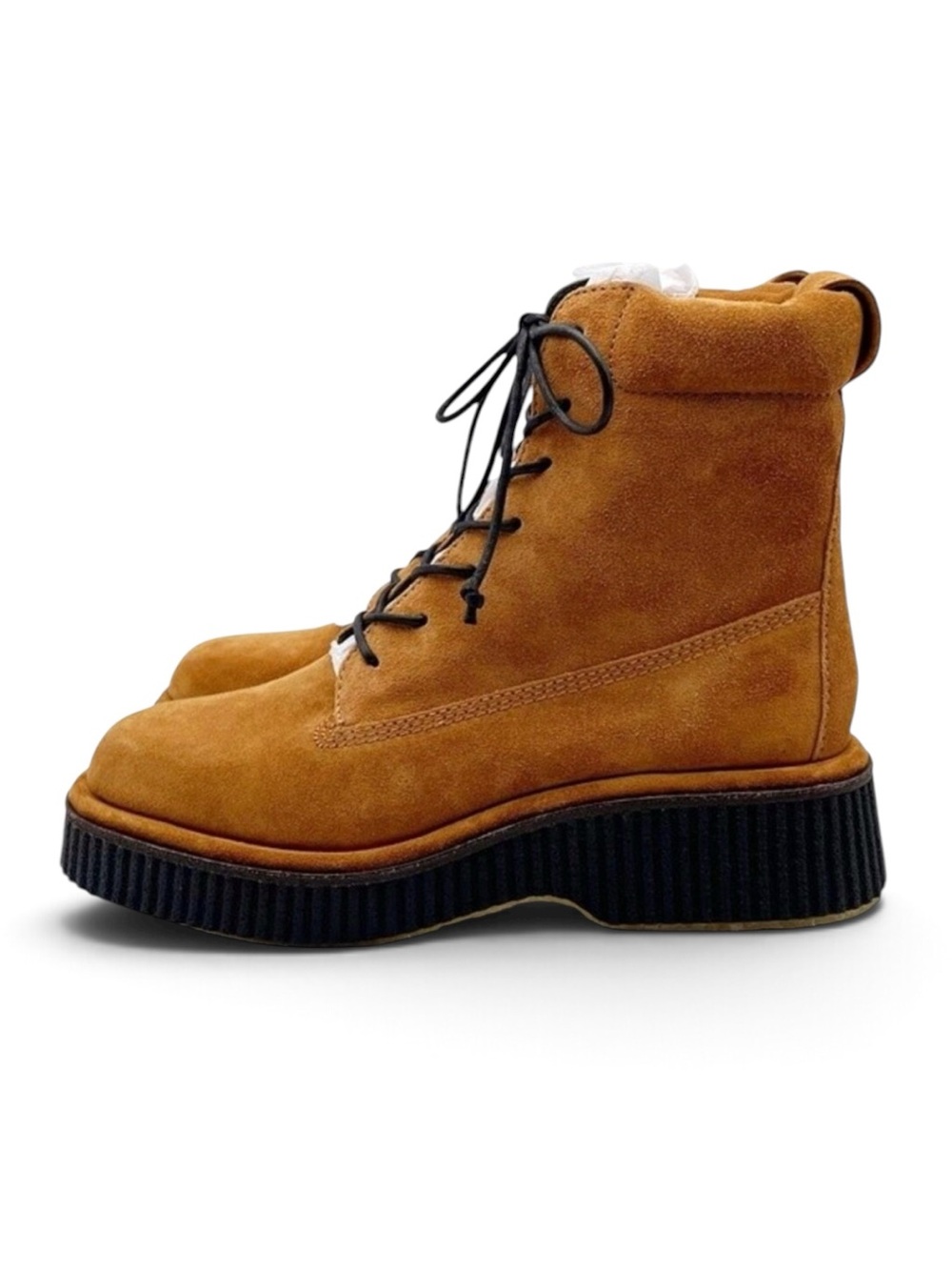 NWT Rag & Bone Sloane Boot Lace-Up Boots Cinnamon Brown Suede Size 8 New In Box